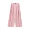 Europa y Estados Unidos ropa de mujer transfronteriza al por mayor 20205 Festival de Primavera nuevo viaje chaleco con decoración de cinturón chaleco pantalones de cintura alta de doble pliegue traje casual