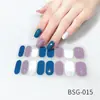 BSG Adesivo de Unha Tridimensional Branco Adesivo Completo Patch de Nail Art à Prova d'Água Sentido Avançado Vento Simples Adesivo de Esmalte de Unha