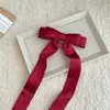 Grampo de Cabelo com Laço Tridimensional de Cetim Estilo Coreano, Fita Longa, Primavera, High-End, Doce, Novo Acessório para a Parte de Trás da Cabeça