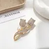 Broche de Nuevo Estilo Transfronterizo, Ramillete Colorido para Mujer, Alfiler Exquisito, Estilo Retro Europeo y Americano, Accesorio para Traje, Joyería Anti-Exposición