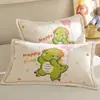 Fundas de Almohada de Gasa de Dibujos Animados para Niños, un Par de Fundas de Almohada de Algodón Puro para Uso en el Hogar, Cubierta Interior para Relleno de Almohada 40X60