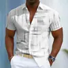 Nuevas camisas casuales de manga corta para hombre, moda transfronteriza europea y americana de Amazon
