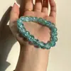Pulsera Agrietada por el Hielo con Cuentas Azules, Pulsera Colorida de Vidrio Pequeño Fresco con Cuentas para que los Estudiantes Jueguen y Regalen a sus Mejores Amigos