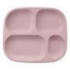 Plato de silicona dividido para niños, cuenco de comida con dibujos animados de grado alimenticio, vajilla separada para entrenar al bebé.