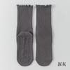 Calcetines 90% Algodón Peinado Sin Costuras Antideslizantes para Interiores Pilates Yoga Medias de Encaje de Hongo para Mujer Calcetines Deportivos Fitness