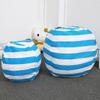 Canvas Plush Toy Storage Bag Quilt Wrap Storage Bag Multi-funcional Travel Storage Large Moving Bag