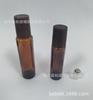 En Stock Botella Roll-on Marrón de 10 ml Tapa con Veta de Madera de 15 ml Botella Dosificadora Roller para Masaje Perfume Cosmético Aceite Esencial