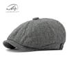 Gorra Octogonal Clásica para Hombre Costuras Personalizadas Gorra Artística Juvenil Gorra de Repartidor Británica Vintage Boina para Niños