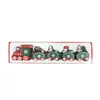 Decorações de Natal Trem de Madeira de Natal Presentes de Natal para Jardim de Infância Decorações de Janela Brinquedos de Natal