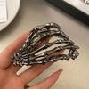 Cross-border Best Selling Halloween Skull Clip Half Tie Cabelo Back Head Clip Clipe de Franja de Alta Qualidade Clipe Side Hairpin