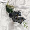 Mão Artificial Feltro Borracha Tecido Phalaenopsis 4 Cabeças Vaso com Haste Phalaenopsis Decoração de Salão de Casamento Flores Artificiais Atacado Comércio Exterior