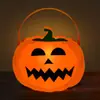 Lanterna de Abóbora de Halloween Sacola com Material para Montagem DIY Infantil Luminous Decoração de Jardim de Infância Família
