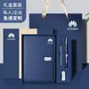 Conjunto de Caixa de Presente para Notebook de Alta Qualidade com Logotipo Personalizável, Estilo Executivo, Caderno Simples e de Alta Qualidade, Caneta, Pen Drive USB, Caderno