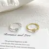 Anéis Doces Florais com Gotejamento de Óleo Estilo Coreano e Japonês para Mulheres, Design de Nicho Empilhável de Alta Qualidade com Cravação de Zircônia, Joia de Anel Fechado