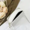 2024 Nova Bolsa Transversal Acolchoada Estilo Francês com Zíper Duplo e Alça Larga Tendência Bolsa Quadrada Pequena de Ombro Único Ins Personalizada Simples