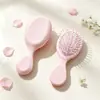 Celebridade da Internet Desenho Animado Cor Macaron Crianças Pente Alisante de Cabelo com Almofada de Ar para Meninas, Pequeno, Fofo, Portátil Antiestático Pente Doméstico