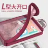 Bolsa de Materias Mejorada con Estructura Reforzada, Bolsa de Archivo para Clasificación de Materias, Bolsa Portátil para Almacenamiento de Libros de Texto con Apertura en Forma de L