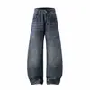 Yidao Vintage 2026 Otoño Nuevo Jeans Lavado Americano Guadaña para Hombre Retro Holgados Versátiles de Pierna Ancha