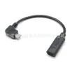Cable de datos personalizable en ángulo Micro macho a Tipo-C hembra con adaptador integrado para carga rápida PD y dispositivos de carga Lightning
