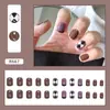 Explosões Vermelhas da Internet Puro Desejo Estilo Simples Usar Armadura Diariamente Manicure Branca Peças Europeias e Americanas Francesa Longa Armadura Removível