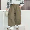 9624 Pantalones Casuales de Primavera y Otoño para Niños 2026 Nuevos Pantalones Jogger Casuales para Niños Pantalones Cargo de Otoño para Bebés Niños