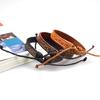 E-commerce transfronteiriço europeu e americano pulseira de couro vintage com padrão da Grande Muralha pulseira estilo punk para homens e mulheres joia simples para todas as ocasiões