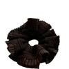 Zhao Chai Hecho a Mano Habitación Doble Capa Encaje de Órgano Negro Rojo Grande Anillos para el Cabello Cola de Pavo Elegante Francés Tocado Anillos para el Cabello