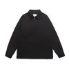 Moletom Casual Yidao Vintage 2026 Primavera Novo Estilo Old Money Waffle Texturizado Solto Gola Polo Meio Zíper
