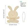 Fiesta de Graffiti de Pascua Transfronteriza para Bebés Decoración del Hogar Artículos Pequeños Adornos Colgantes de Madera Piezas de Madera Pintadas a Mano por Niños para Bricolaje
