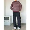 Jeans de Pierna Recta con Múltiples Bolsillos Estilo Callejero Transfronterizo para Hombre, Sueltos, Estilo Vintage Antiguo, Ropa de Trabajo, Casual, Pantalones de Pierna Ancha