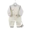 Mono de Bebé para Otoño e Invierno, Aislamiento Térmico de Tres Capas, Tallas 73-90, Diseño de Orejas 3D sin Costuras, Traje de Gateo de Manga Larga para Bebés
