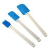 Raspador de Silicone para Assar Conjunto de Três Peças Pincel para Manteiga e Creme Ferramenta para Bolo Espátula Massa Raspador de Silicone Liquidificador
