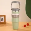 Copo de Gelo de Aço Inoxidável de Grande Capacidade Copo Térmico com Gravação Portátil para Carro Copo com Canudo Copo Frio Impressão Personalizada