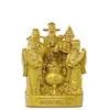 Adornos de Latón de los Cinco Dioses de la Riqueza, Artesanías, Figuras, Estatuas de Bronce, Decoraciones para Adoración, Regalos de Inauguración, Exhibición de Recepción