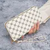 Nova Carteira Feminina 2025 Longa Fosca com Zíper Único Bolsa de Mão Fashionable Porta-Cartões Carteira com Múltiplos Slots para Cartões Bolsa Feminina