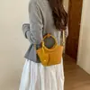 Bolso de cubo tejido de diseño único para mujer, nuevo bolso de moda 2026 versátil para hombro y cruzado, bolso pequeño de alta calidad