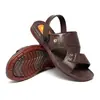 Sandalias para hombre con suela de tendón verano nuevo cómodas impermeables zapatos de playa antideslizantes suela gruesa resistentes al desgaste sandalias de doble uso para hombre