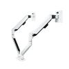 Soporte para monitor de computadora de doble pantalla de 13 a 32 pulgadas, soporte para monitor telescópico giratorio elevable