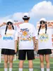 Camisetas Personalizadas para Alunos do Ensino Fundamental, Uniformes de Jardim de Infância, Roupas Esportivas de Manga Curta para Alunos do Primeiro e Segundo Ano, Roupas para Atividade DIY entre Pais e Filhos