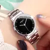Xiaoya Xiaoya Marca de Moda Coreana Reloj para Hombre y Mujer Correa de Acero Resistente al Agua Reloj de Pareja 1096