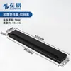 Caja de cables de aleación de aluminio engrosada para escritorio, cubierta de orificio para cables acolchada multifuncional para mueble de TV, cubierta decorativa para escritorio de oficina