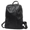 Mochila Unisex de Gran Capacidad Estilo Europeo y Americano Cuero Vacuno de Capa Superior Mochila para Mujer Salida Diaria Simple Cuero Genuino Bolso de Mujer