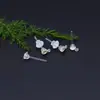 Estilo Coreano Nuevo Resina Aguja de Oreja Colgante Tazón Copa con Zircón Colorido Simple Ambiental Invisible Aretes Accesorios