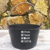 Cubo de Goma Resistente a Impactos de 10 Litros, Cubo para Mortero, Cubo Negro de Goma para Obra, Cubo de Agua, Cubo para Agua de Pozo