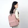 Mochila Executiva Transfronteiriça de Cor Sólida com Impressão de LOGO, Bolsa para Laptop de Viagem de Comércio Exterior, Mochila Estudantil Coreana da Moda