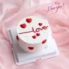 Día de San Valentín Chino Aniversario de Pareja Pastel de Confesión Decoración Corazón Amor San Valentín Ins Adorno Sencillo para Pastel