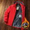Ropa a Prueba de Viento para Invierno Chaqueta Acolchada de Algodón con Capucha para Hombre Forro Polar Acolchado de Algodón Chaqueta Gruesa Cálida para Otoño e Invierno para Hombre