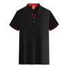 Camiseta de manga corta con cuello de solapa línea de montaje ropa de trabajo ropa para trabajo en equipo ropa para actividades camisa publicitaria logo personalizado venta al por mayor