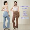 Leggings levanta-glúteos talla grande 100 kg para chicas con curvas, pantalones atléticos adelgazantes de cintura alta, con bolsillos y diseño acampanado estilo falda