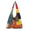 Bolsa Transfronteiriça Estilo Étnico Novo Patchwork Vintage Bolsa de Ombro Estilo Boêmio Bolsa Tote de Grande Capacidade Bolsa Vessor